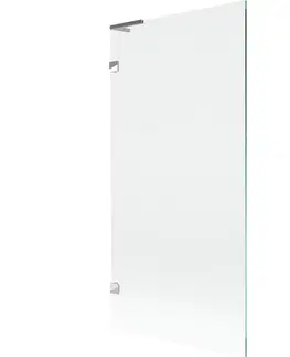 Sprchové dvere MEXEN/S - Lunar L vaňová zástena FIX 90 x 150, transparent, chróm 897L-090-000-01-00