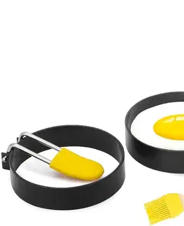 Kuchynské formičky MAKRO - Forma na volské oko 2ks s maslovačkou