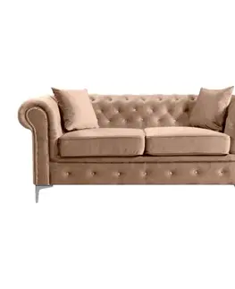 Pohovky a gauče Rozkladacia chesterfield pohovka 2-miestna ROMANO Tempo Kondela