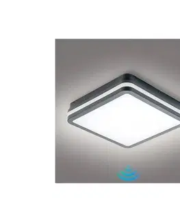 Záhradné lampy BRILAGI - BENE LED vonkajšie svietidlo so senzorom, 24 W, 230 V, 26x26 cm, IP54 BRI051