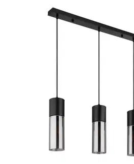 Svietidlá Globo 21000-3HBN - Luster na lankách ANNIKA 3xE27/25W/230V čierna 21000-3HBN
