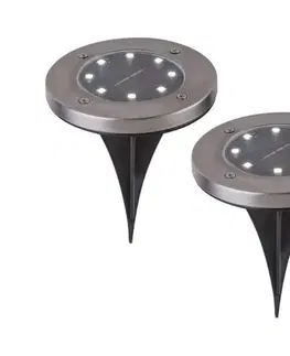 LED osvetlenie Globo 33414 - SADA 2x LED Solárne svietidlo SOLAR LED/0,8W/3V IP44 33414