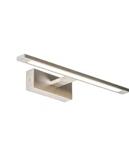Nástenné osvetlenie Oceľová nástenná lampa 41,5 cm vrátane LED IP44 - Jerre