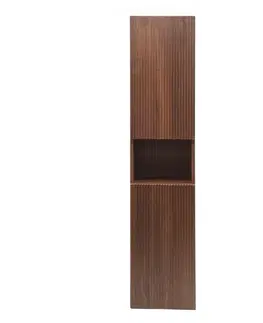Kúpeľňový nábytok Kúpeľňová skrinka vysoká SAT Evolution 36x165x32 cm orech Aida mat SATEVOV36NA SATEVOV36NA