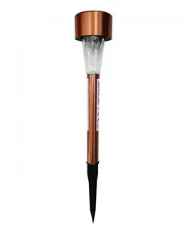 Záhradné lampy solárne Solárna lampa TR702 zlatá