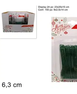 Vianočné ozdoby MAKRO - Háčik na stromček 150ks zelený