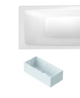 Vane Obdĺžniková vaňa SAT Feel 150x70 cm smaltovaná oceľ ľavá aj pravá SATBVFEEL1502 SATBVFEEL1502
