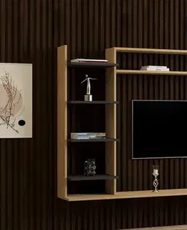 Obývacie steny TV skrinka / Obývacia stena Noble - Sapphire, Anthracite