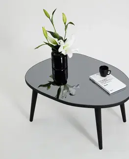 Konferenčné stolíky Konferenčný stolík Gusto - Black, Fume
