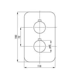 Kúpeľňové batérie DEANTE - Therm zlato - Vonkajší prvok, pre termostatický BOX BXY_ZEBT