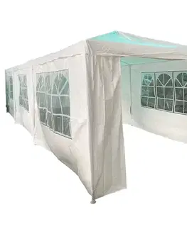 Záhradné pavilóny a stany Záhradný pavilón 3x9x2,7 m biela
