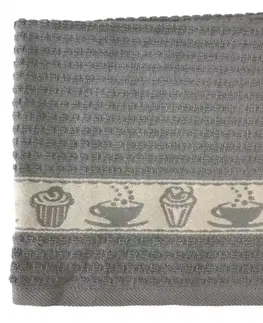 Dekorácie a bytové doplnky Kuchynská utierka 50x50 cm sivá 350 g/m2