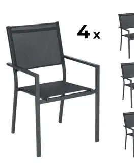 Záhradné kreslá a stoličky Elvisia Záhradné stoličky DITTE | 4 kusy