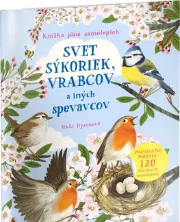 Nalepovačky, vystrihovačky, skladačky SVET SÝKORIEK, VRABCOV a iných spevavcov – Kniha samolepiek - Nikki Dysonová