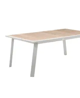 Stolčeky Hliníkový stôl NOVARA 220/314 cm (biela)