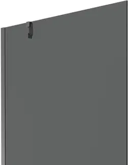 Sprchové dvere MEXEN/S - Next vaňová zástena FIX 100 x 150, grafit, grafit metal 895-100-000-00-40-95