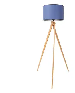 Lampy  SL.1906 - Stojacia lampa NATT 1xE27/15W/230V modrá SL.1906