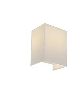 Nástenné osvetlenie Moderná nástenná lampa juta biela - Vete