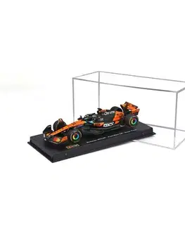Autíčka a dopravné prostriedky BBurago Bburago Formula 1 McLaren MCL39 č. 81 Oscar Piastri v dekoratívnom boxe – mierka 1:43