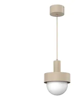 Svietidlá  Závesný luster na lanku CANAN 1xE27/15W/230V pr. 20 cm béžová 4016