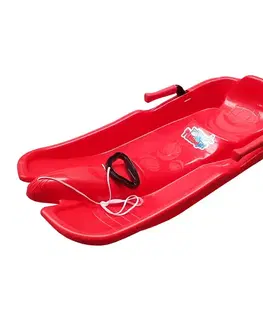 Detské boby a sane Plastové boby Turbojet červená
