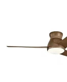 Ventilátory Elstead Kichler KLF-ERIS-60-WN- LED Stmievateľný stropný látor ERIS 10W/230V IP44+DO KLF-ERIS-60-WN