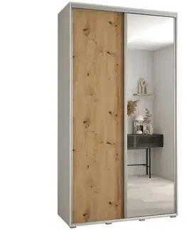 Šatníkové skrine Skriňa 45 Canaris 3 140 biela/artisan/silver