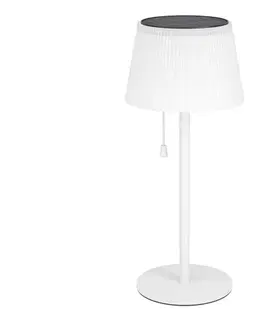Lampy Eglo 901901 - LED solárna stolová lampa SCORDIANO LED/2,3W/3,7V 1800mAh IP44 biela 901901