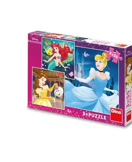 Do 99 dielikov Puzzle Veselé princezné 3x55 Dino