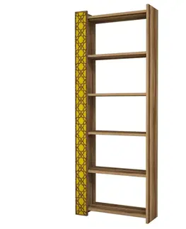 Knižnice Knižnica City - Walnut, Yellow