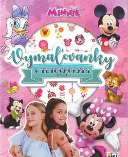 Nalepovačky, vystrihovačky, skladačky Vymaľovanky s tetovačkami: Minnie