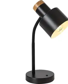 Lampy Rabalux 74096 - Stolová lampa PASTRO 1xE27/20W/230V čierna 74096