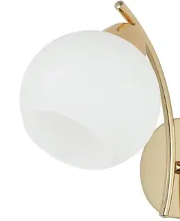 Svietidlá  Nástenná lampa AMOS 1xE27/40W/230V zlatá 21-38593