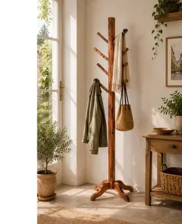 Predsieň Stojaci vešiak 60x178x60 Gani z indického masívu palisander