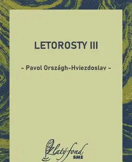 Romantická beletria Letorosty III - Pavol Országh-Hviezdoslav