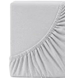Plachty 4Home jersey prestieradlo Lycra sivá, 200 x 200 cm