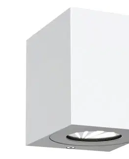 LED osvetlenie Nordlux - LED Vonkajšie nástenné svietidlo CANTO 2xLED/6W/230V IP44 biela 49711001