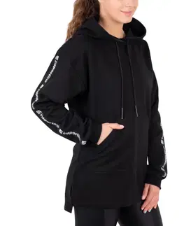 Dámske mikiny Dámska mikina inSPORTline Overhoodie čierna - S
