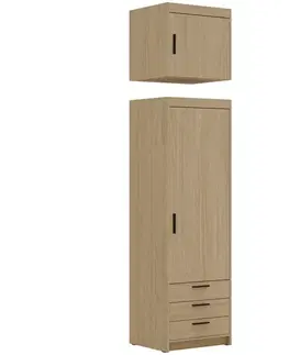 Nadstavce na skrine Nadstavec na skriňu Elena 1D dub olejovaný