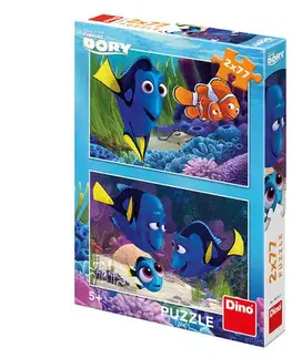 Do 99 dielikov Dino Toys Puzzle Dory sa našla 2x77 Dino