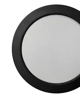 Svietidlá  LED Stropné svietidlo ROUND LED/18W/230V 4000K pr. 21,7 cm čierna 008 0001214
