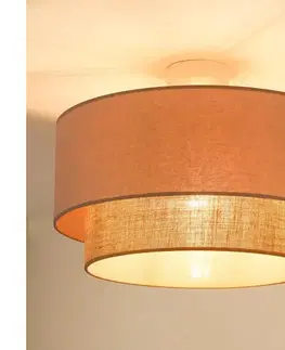Svietidlá  - Prisadený luster  BOHO 1xE27/15W/230V pr. 45 cm béžová/hnedá 605861