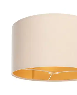 Predlžovacie káble  Tienidlo univerzálne STANDART E27 pr. 45 cm krémová/zlatá D-010-034-45/25-SH