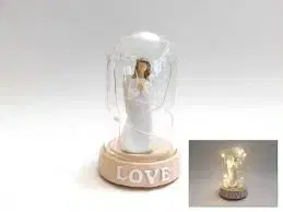 Sošky, figurky - anjeli MAKRO - Dekorácia, Anjel Love svietiaci, výška 11cm