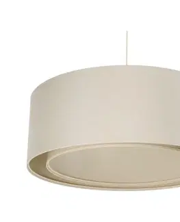 Svietidlá  Závesný luster na lane BOHO TRINITI 1xE27/60W/230V, priemer 50 cm, krémový 06A-004-50