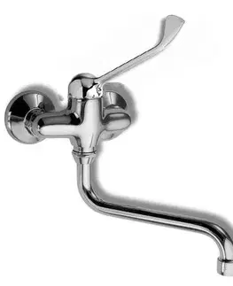 Kuchynské drezy NOVASERVIS NOVASERVIS - Drezová batéria 100 mm lekárska páka Metalia 55 chróm 55074L/T,0