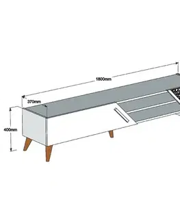 TV stolíky TV stolík Beril 2 - Walnut