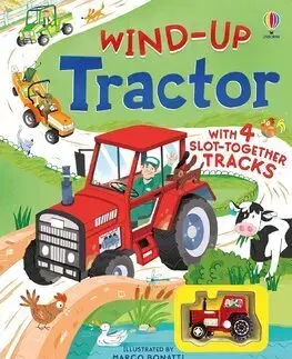 Leporelá, krabičky, puzzle knihy Wind-up Tractor - Sarah Hull,Marco Bonatti
