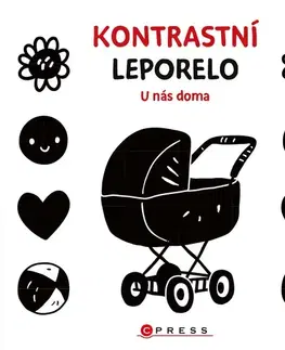 Leporelá, krabičky, puzzle knihy Kontrastní leporelo: U nás doma - Kolektív autorov