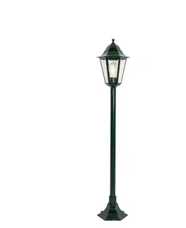 Vonkajšie svietidlá Klasické stojace vonkajšie svietidlo tmavozelené 125 cm IP44 - New Orleans